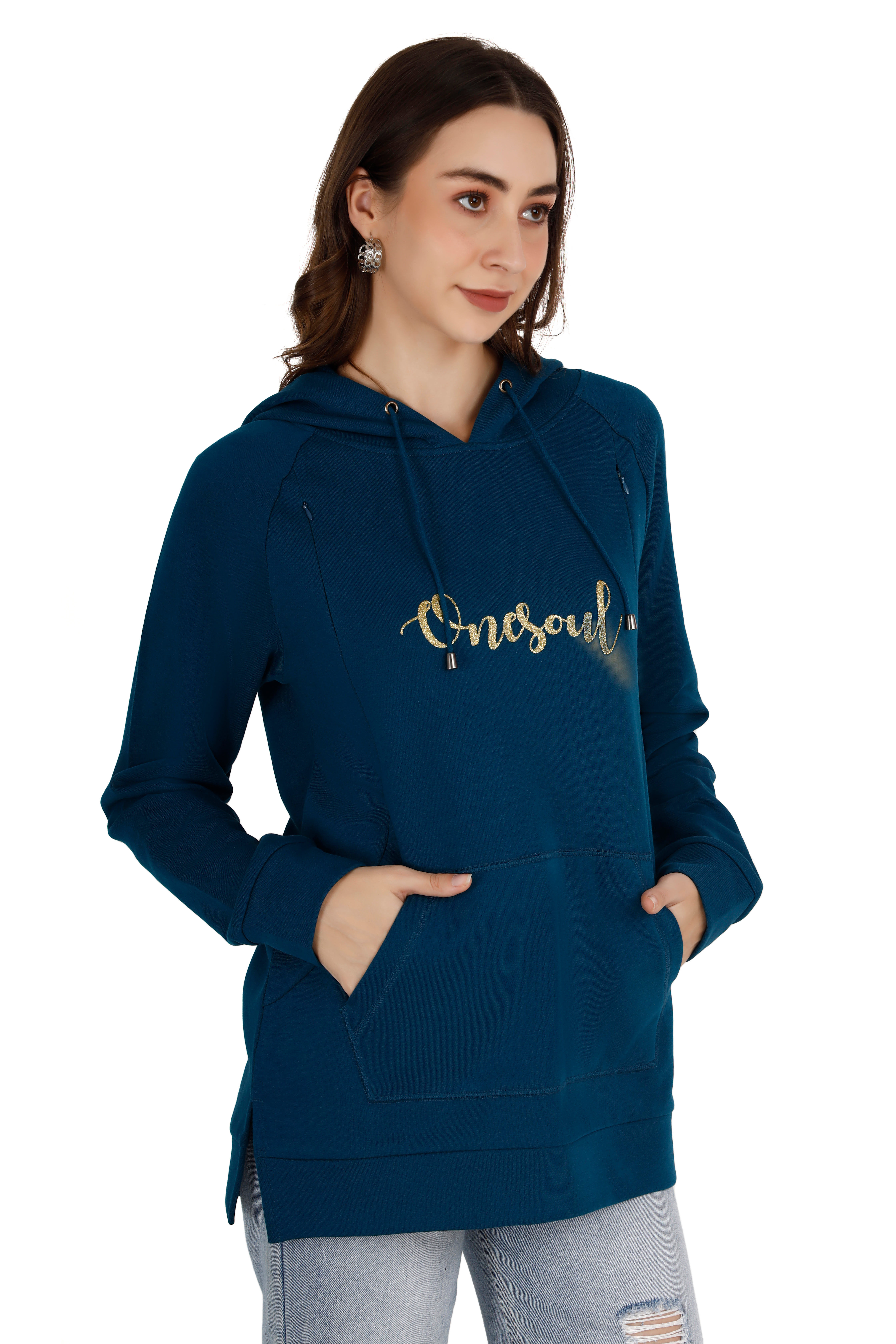 Classic Navy Hoodie thumbnail 4